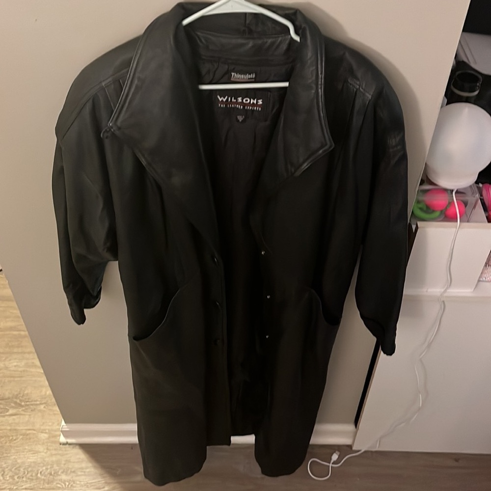Vintage Wilson’s leather trench coat - Picture 2 of 3